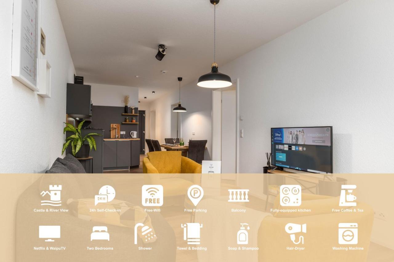 Vivamosel: Appartement Mit Mosel & Burgblick - Balkon - Parken - Aufzug - Fahrradraum Cochem Exteriör bild