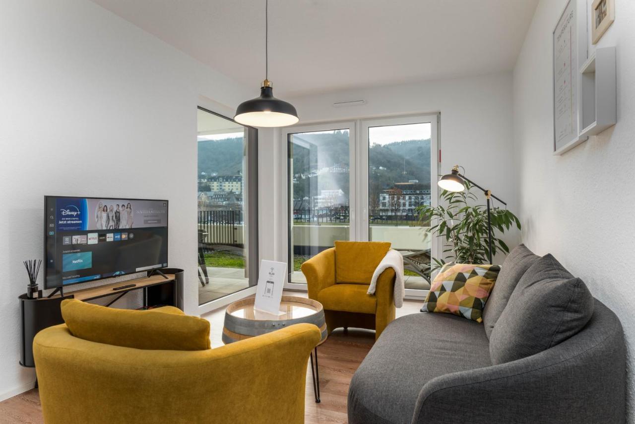Vivamosel: Appartement Mit Mosel & Burgblick - Balkon - Parken - Aufzug - Fahrradraum Cochem Exteriör bild