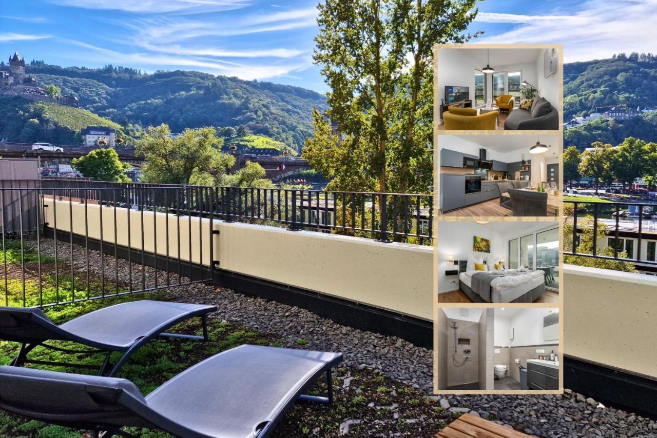 Vivamosel: Appartement Mit Mosel & Burgblick - Balkon - Parken - Aufzug - Fahrradraum Cochem Exteriör bild